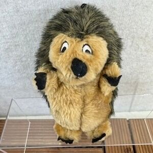 6" Hedgehog Plush Stuffed Animal Toy Brown Tan Faux Fur Forest Creature
